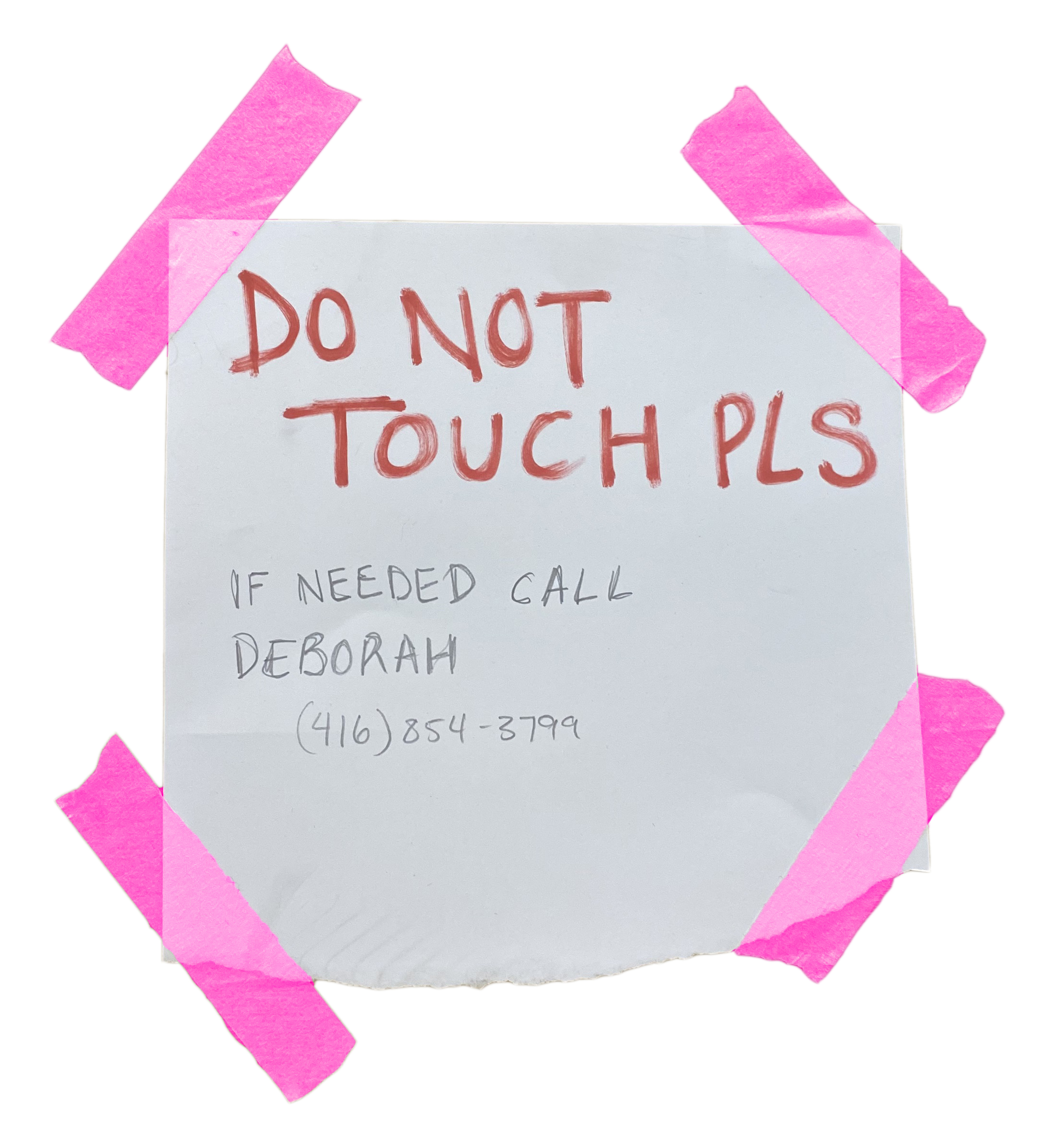 Do Not Touch Pls